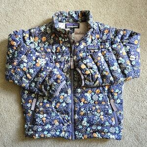 Patagonia Down Sweater Puff Jacket - Blue Floral